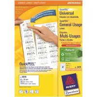 Avery-Zweckform Universal-Etiketten 3670, ultragrip, 64 x 36 mm, 2100 Stück