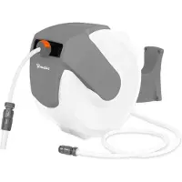 Bradas Enrouleur de tuyau auto-rétractable avec tuyau WHITE LINE 1/2" - 35m
