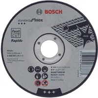 Bosch Disque à tronçonner à moyeu plat Standard for Inox Rapido WA 60 T BF, 115 mm, 22,23 mm, 1,0 mm 1pc