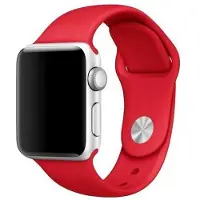 Mercury pasek Silicon Apple Watch 38/40/ 41 mm czerwony/red (Acier inoxydable, Silicone), Sangles de montre, Rouge