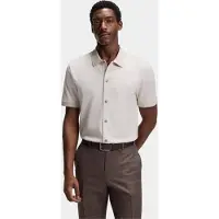 HUGO BOSS Powell 102 10277814 Short Sleeve Polo Beige M Homme
