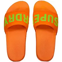 Superdry Pool Slides Orange EU 46-47 Homme