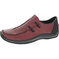 Rieker Chaussure basse rouge foncé / noir
