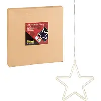 Idena LED Lumière décorative étoile 50cm blanc chaud 6h Timer