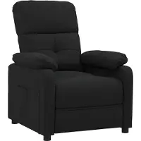 vidaXL Fauteuil relax noir tissu