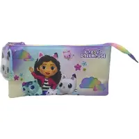 Gabby's Dollhouse Gabby Up Trousse à crayons triple Multicolore One Size