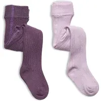 Minymo Collants - 2 Pack - Rib - Très Grape - - 140/146 - Collants