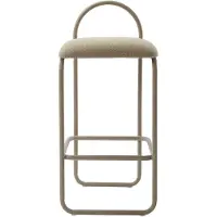 AYTM Angui High Chaise de Bar 82.5 cm | Taupe Boucle