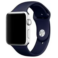 Mercury pasek Silicon Apple Watch 38/40/ 41 mm niebieski/navy (Silicone), Sangles de montre, Bleu