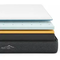 Best Life Matelas 160x200 Double - Matelas en mousse à mémoire de forme et mousse froide - 18 CM - 3 couches