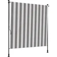 vidaXL Store d'extérieur , anthracite et blanc, 120 x 270 cm