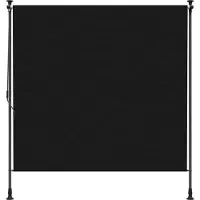 vidaXL Store d'extérieur noir 150 x 270 cm