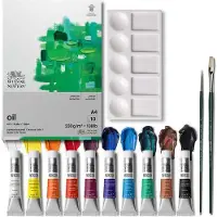 Winsor & Newton Winton oil cardboard set 10x12ml +accessories (12 ml)