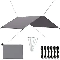 vidaXL Outdoor-Tarp 4x4 m Grau