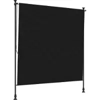 vidaXL Store d'extérieur noir 120 x 270 cm