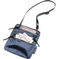 Cocoon Secret Neck Silk Wallet Bleu