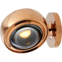 Loom Design Applique Murale , Optic, dimmable, Or / laiton, Salon / séjour, Aluminium, Moderne