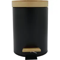 Zeller Present Poubelle, Poubelle, Noir
