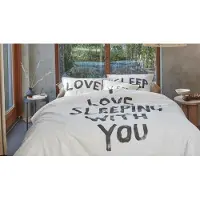 Vt wonen Love Sleep housse de couette - Single - 140x200/220 - Natural