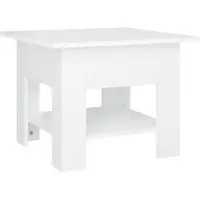 vidaXL Table basse blanche 55x55x42 cm Bois composite
