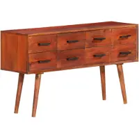 vidaXL Buffet 110x30x59 cm bois massif mangue