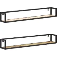 vidaXL Étagères murales 2 pcs 120 cm Bois de récupération massif