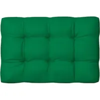 vidaXL Coussin de palette vert 120x80x12 cm tissu