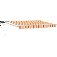 vidaXL Store Rétractable Manuel Avec Leds Multicolore 3 X 2,5 M