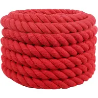 vidaXL Corde Rouge 3 x 3 x 2500 cm Coton