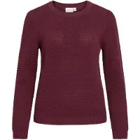 Vila Pull-over 'VIDalo' rouge foncé