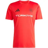 Adidas T-Shirt fonctionnel 'FIFA Fussball-Weltmeisterschaft 26 Türkei' rouge / noir / blanc