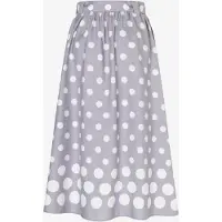 More & more Jupe gris clair / blanc