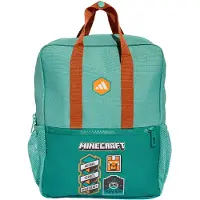 Adidas Sac à dos de sport 'x Minecraft' turquoise / orange foncé / blanc
