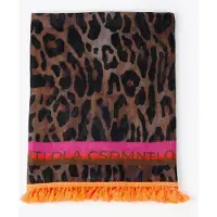 Lola Casademunt Écharpe marron / marron chiné / rose / noir