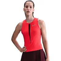 Nike Débardeur de tennis NikeCourt Slam Dri-FIT pour femme - Rouge | Taille L (FR 46-48)