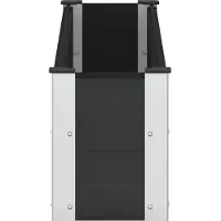 vidaXL Jardinière surélevée noire, 150 x 30 x 36 cm, en WPC et en aluminium