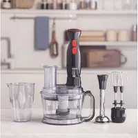 Karaca Robot culinaire Pro-Multimax, noir et argent, 2000W - Robot puissant