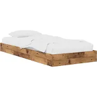 vidaXL Sommier au sol en bois ancien 80 x 200 cm, aggloméré