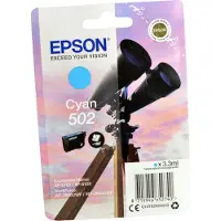 Epson 502 - 3.3 ml - Cyan - original - Blisterverpackung