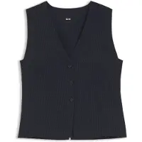 BOSS Gilet Slim en crêpe stretch à rayures tennis