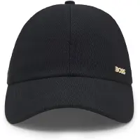 BOSS Casquette en velours côtelé en coton mélangé à logo en métal