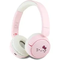 Hello Kitty Face Logo Bluetooth On-Ear Headphones Rose