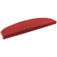 vidaXL Protège-marches autocollants, lot de 15, rouge, 80 x 24,5 x 3,5 cm