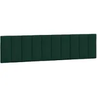 vidaXL Coussin de tête de lit "Hanko" vert foncé 200 cm velours