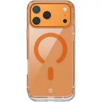 FORCE CASE Coque pour iPhone 17 Pro Max MagSafe Contour Métal Antichocs 2m Premium Orange