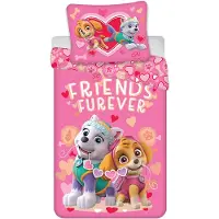 Paw Patrol Bettbezug Rosa 140 x 200 cm - 70 x 90 cm - Baumwolle
