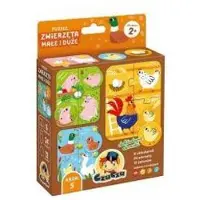Czuczu Puzzles mit kleinen und grossen Tieren (4 pièces)