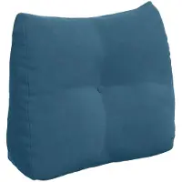 vidaXL Coussin de Dos Bleu 60 x 24 x 50 cm Velours