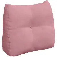 vidaXL Coussin De Dos Rose 60 X 24 X 50 Cm Velours
