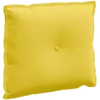vidaXL Coussin dorsal jaune clair 60 x 19 x 50 cm Tissu